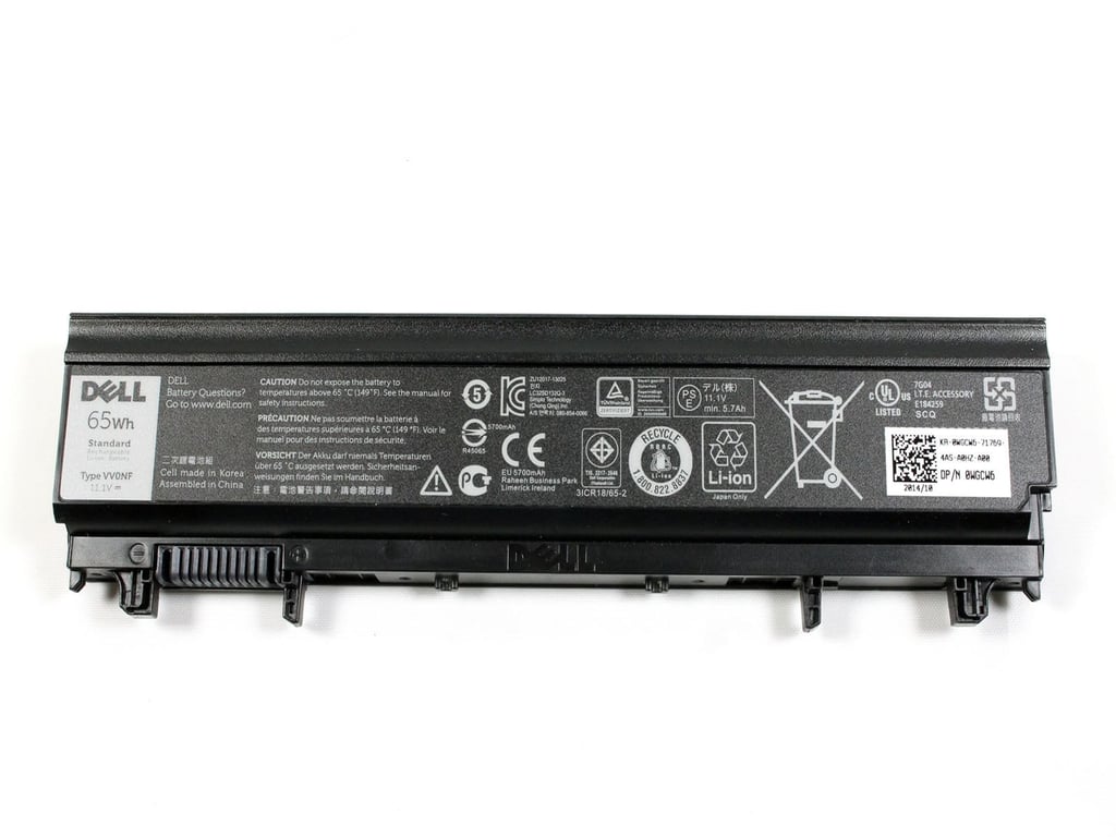 DELL WGCW6 części zamienne do notatników Bateria