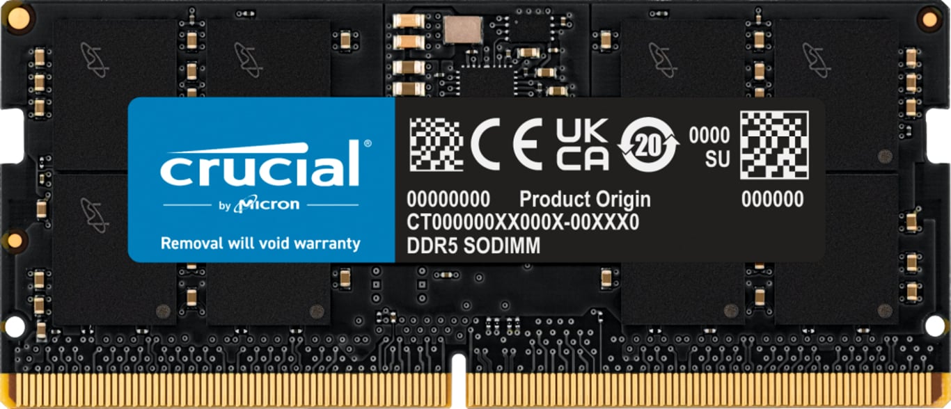 Crucial CT16G48C40S5T moduł pamięci 16 GB 1 x 16 GB DDR5 4800 MHz