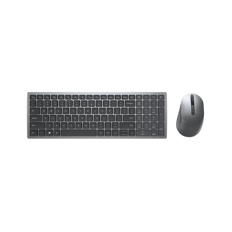 DELL KM7120W klawiatura Dołączona myszka RF Wireless + Bluetooth QWERTY Szary, Tytan