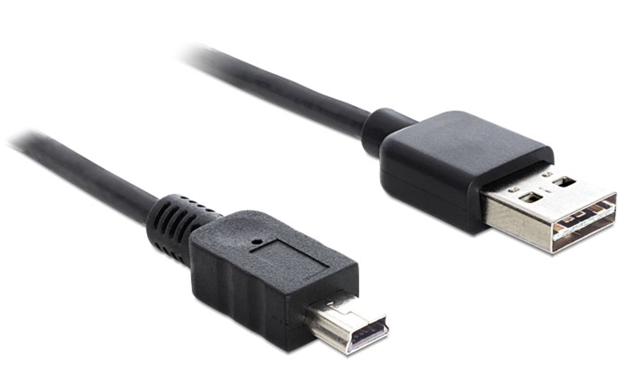 DeLOCK 5m USB 2.0 A - mini USB m/m kabel USB USB A Mini-USB A Czarny