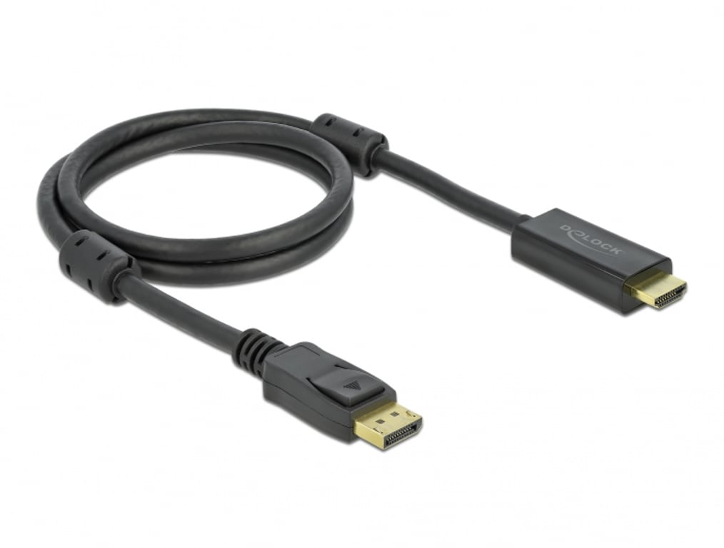 DeLOCK 85955 adapter kablowy 1 m HDMI Typu A (Standard) DisplayPort Czarny