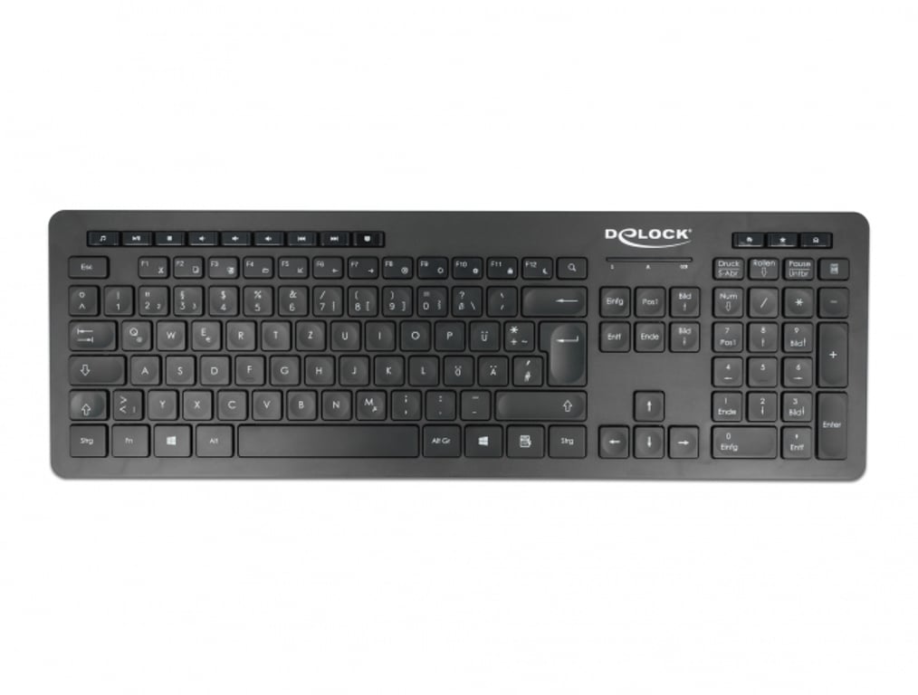 DeLOCK 12004 klawiatura USB QWERTZ Niemiecki Czarny 12004