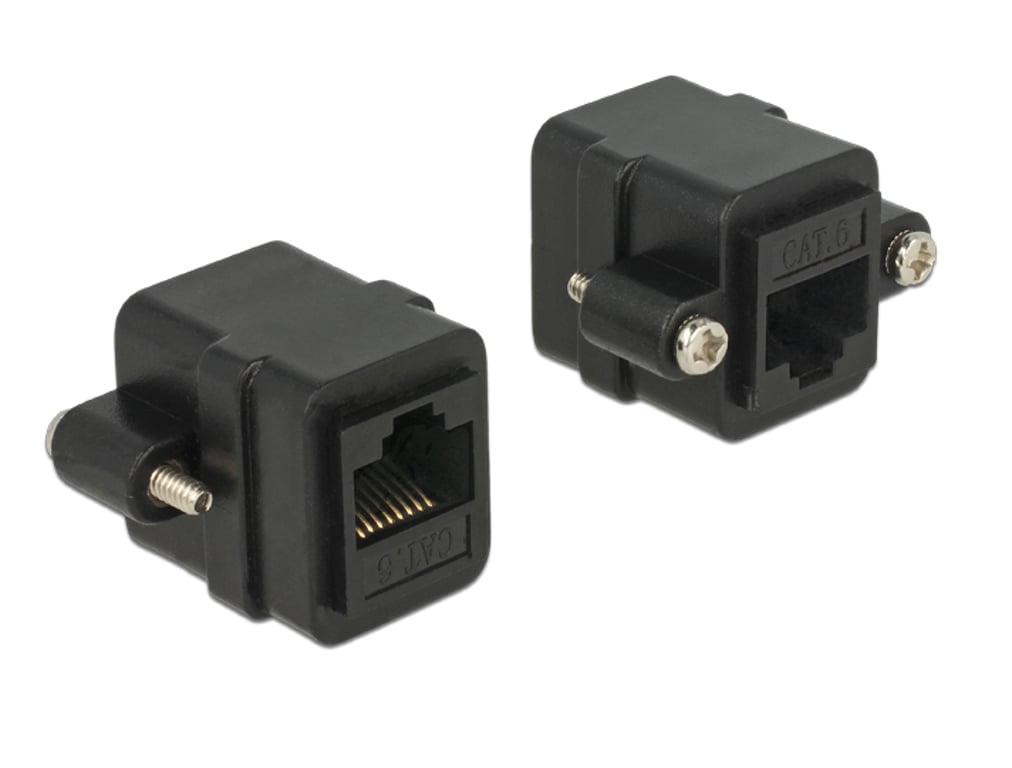 DeLOCK 85124 zmieniacz płci / kabli RJ-45 Czarny