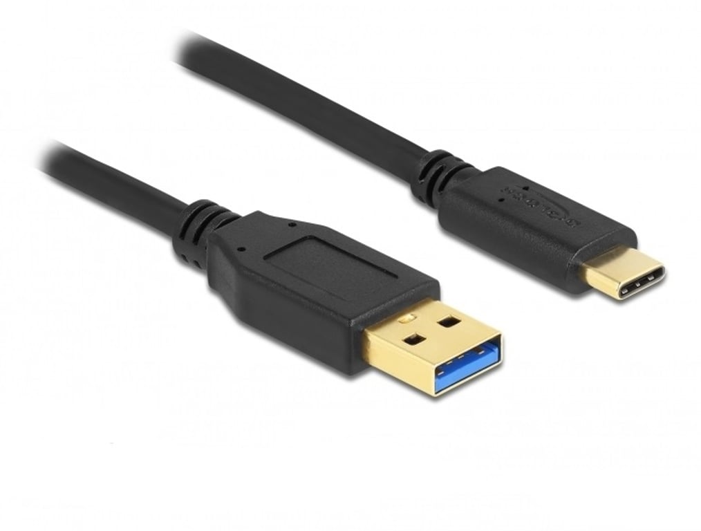 DeLOCK 84006 kabel USB 3 m USB 3.2 Gen 1 (3.1 Gen 1) USB A USB C Czarny