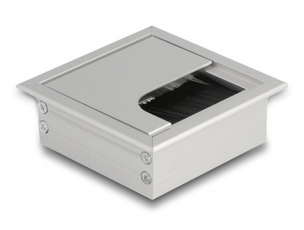DeLOCK 66860 organizator na kable Biurko Cable grommet Srebrny 1 szt.