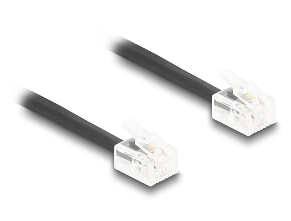 DeLOCK 90202 kabel telefoniczny 2 m Czarny