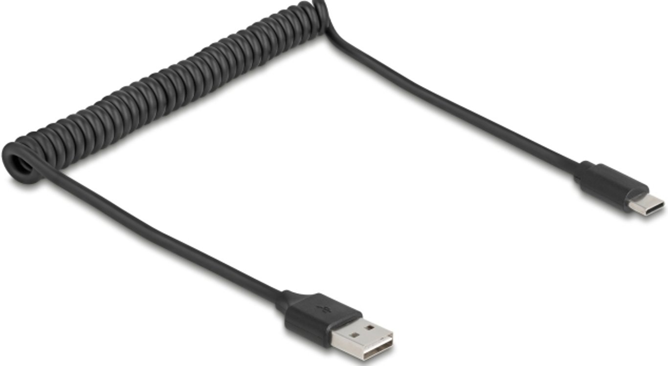 DeLOCK 90133 kabel USB USB 2.0 0,8 m USB A Czarny