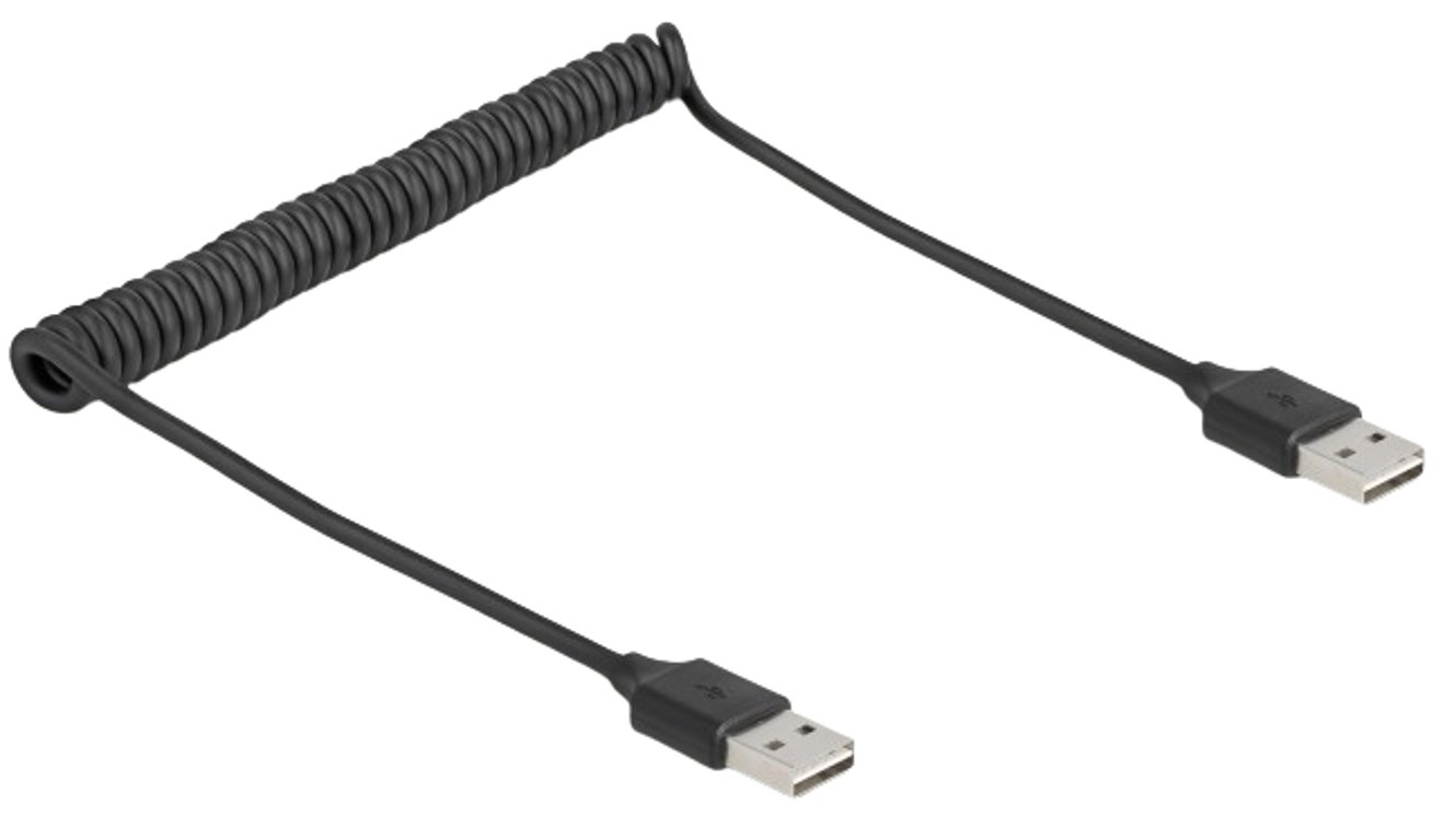 DeLOCK 90124 kabel USB USB 2.0 0,8 m USB A Czarny