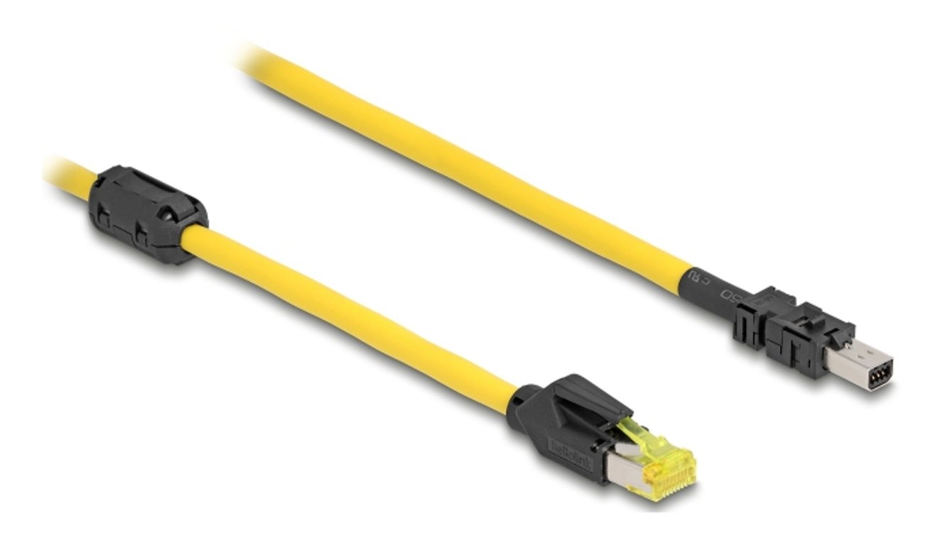 DeLOCK 81250 kabel sieciowy Czarny, Żółty 1 m Cat6