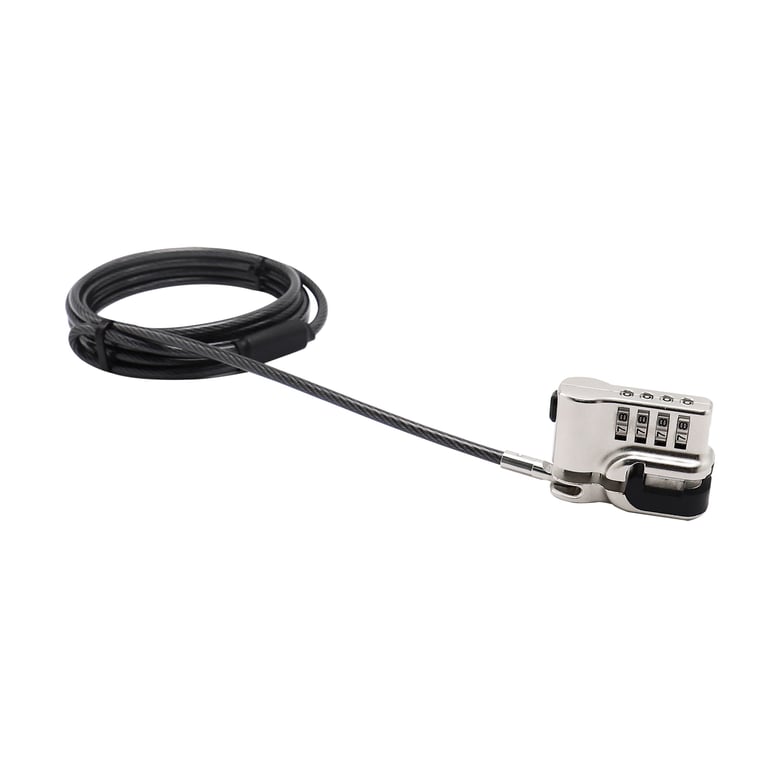 Dicota D31742 zapięcie do kabli Srebrny 2 m
