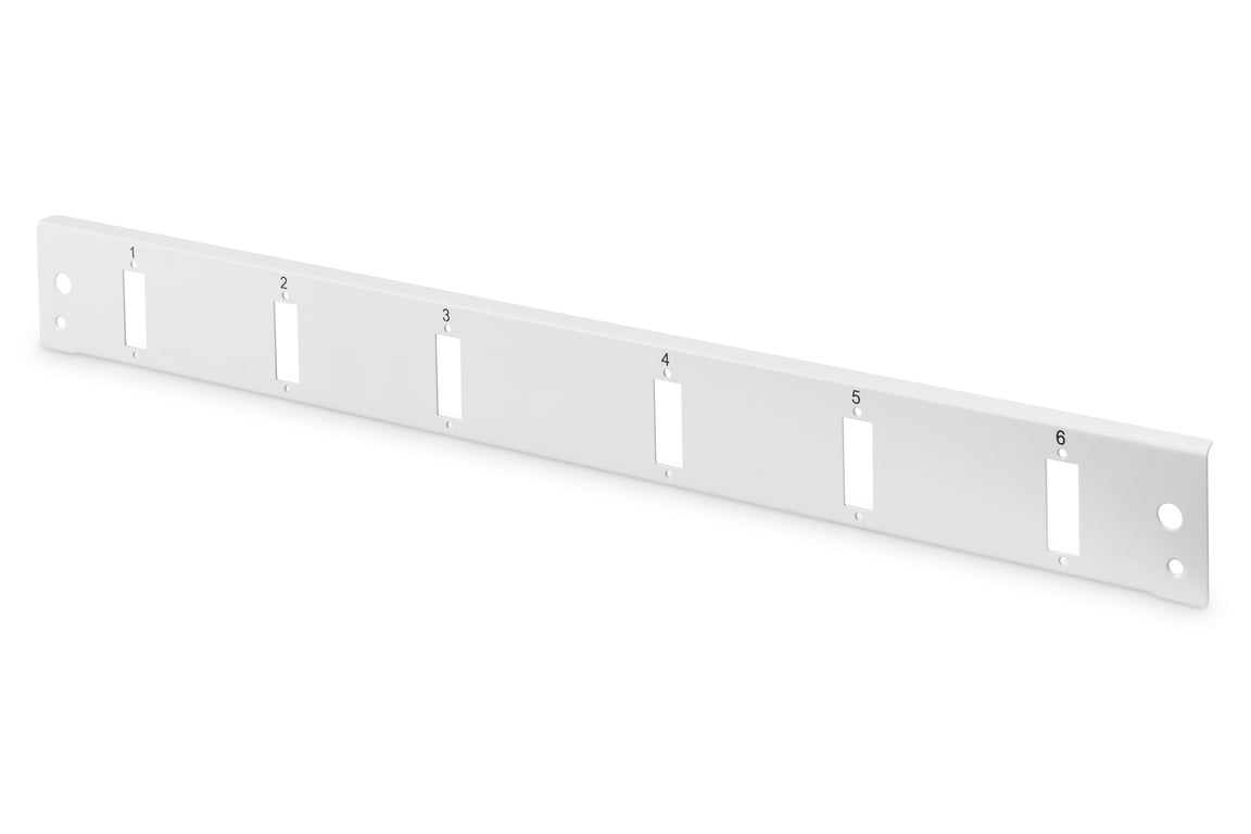 Digitus Płyta czołowa do światłowodowego panelu krosowego 6x SC duplex 1U (do DN-96200-QL), szary