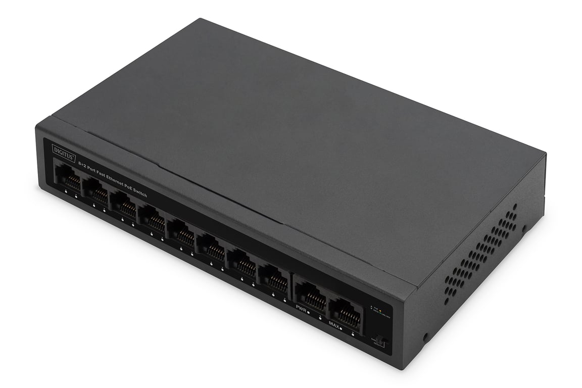 Digitus Przełącznik PoE 8+2 Port FE