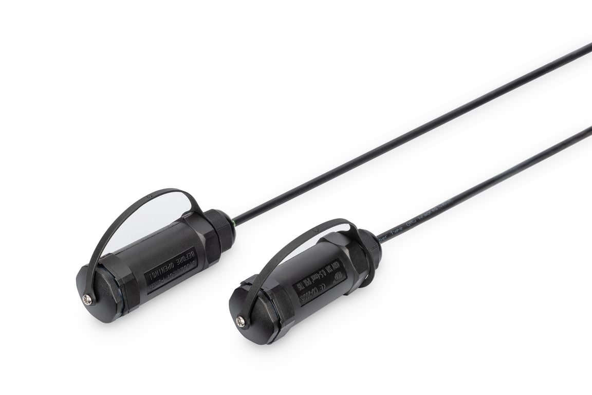 Digitus Kabel hybrydowy AOC IP68 wzmocniony HDMI 2.0 Premium High Speed 4K 60Hz HDMI A/HDMI A M/M czarny 20m