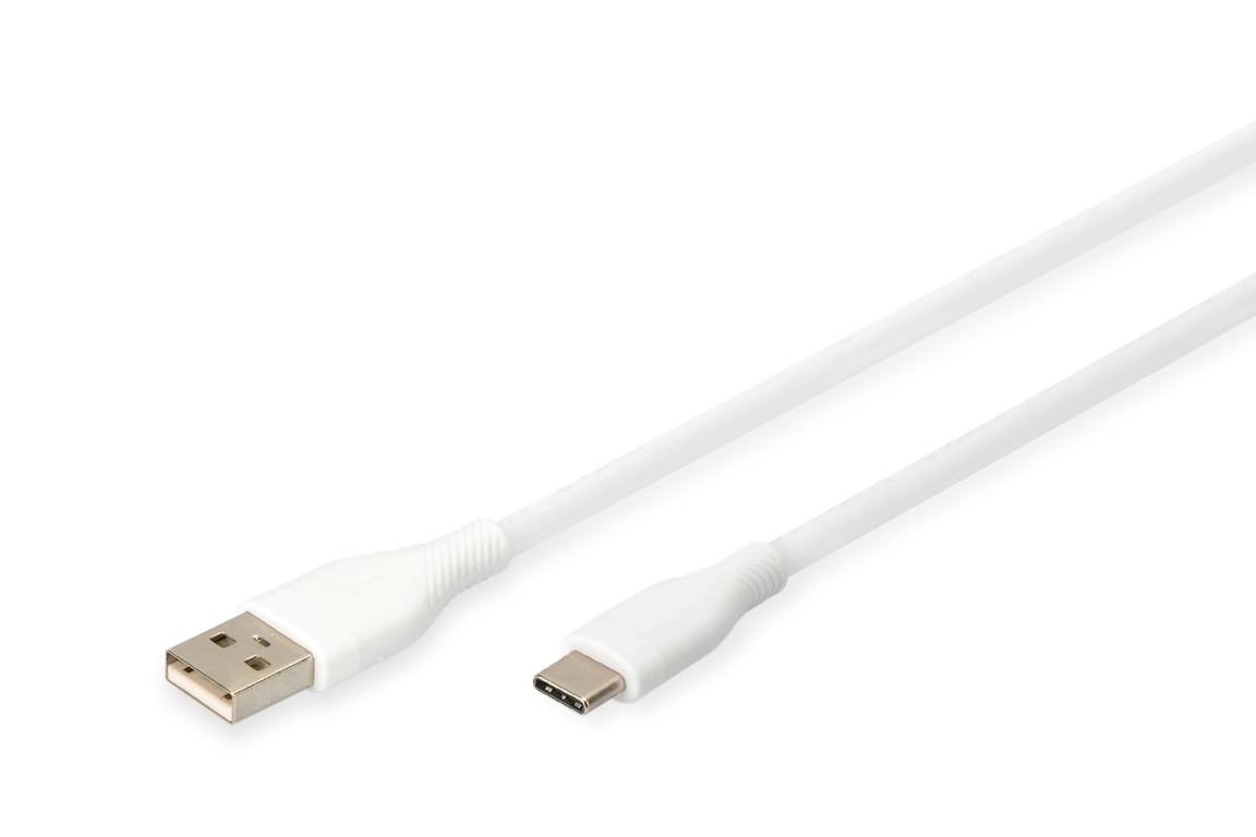 DIGITUS Kabel przyłączeniowy USB 2.0 typ C-A silikonowy M/M 0.5m w