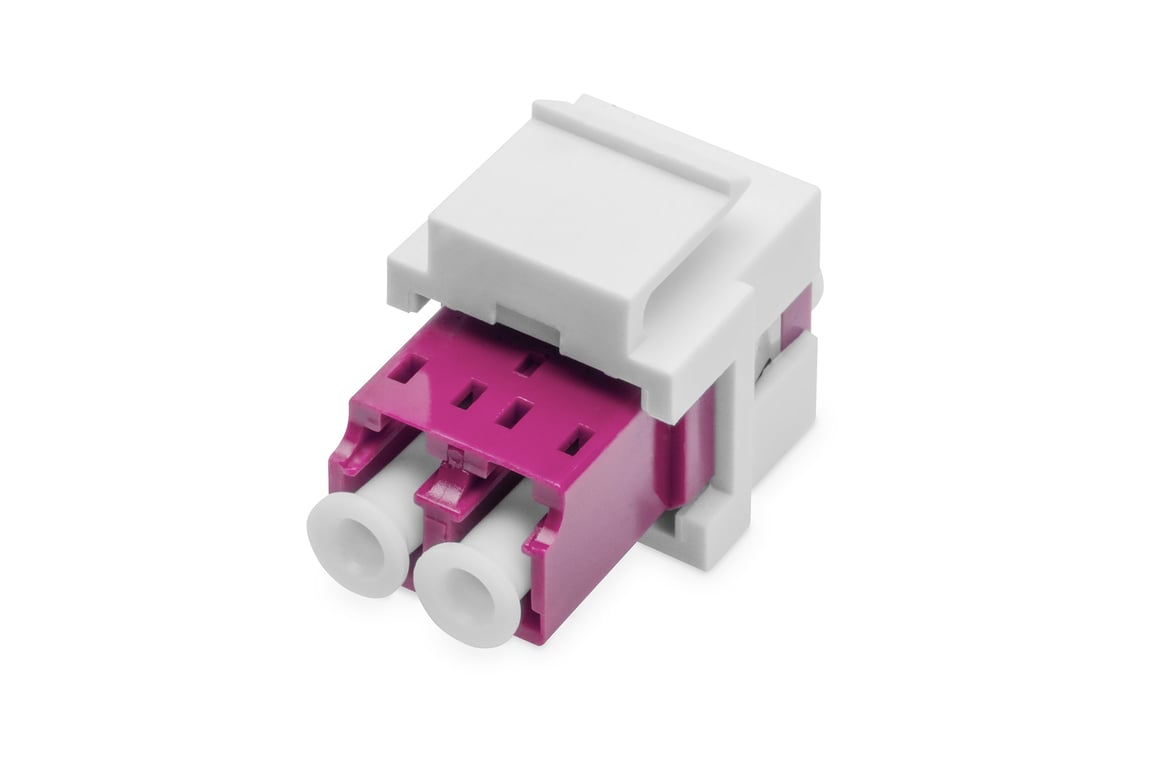Digitus DN-96019-1-K adapter światłowodowy LC/LC 1 szt. Fioletowy