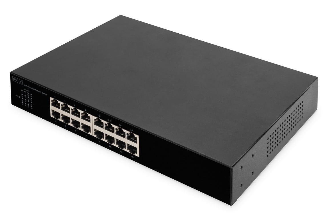 Digitus Przełącznik sieciowy Gigabit , 16-portowy