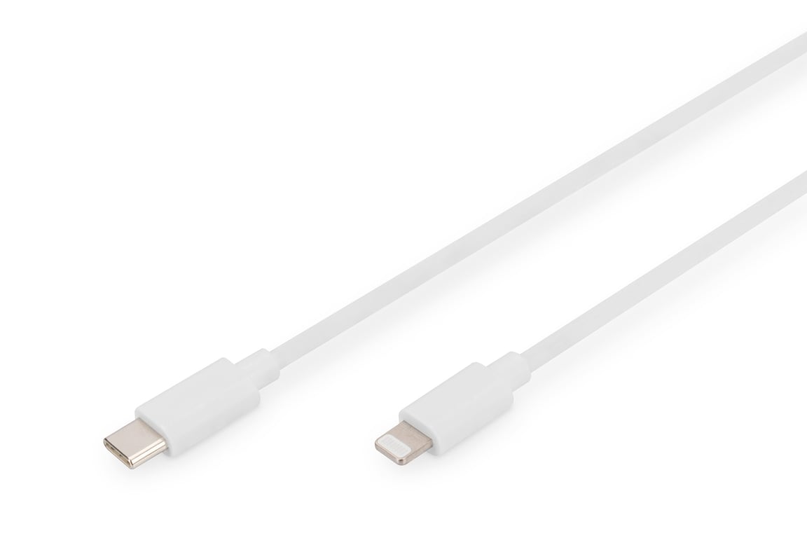 Digitus Kabel do transmisji danych/ładowania, Lightning-USB-C™, MFI, 1 m