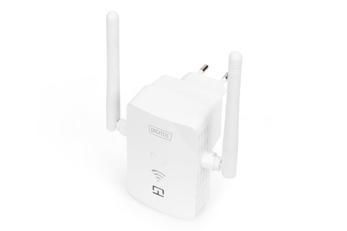 Digitus Bezprzewodowy wzmacniacz sygnału 300 Mbps / bezprzewodowy punkt dostępowy, 2,4 GHz + złącze USB do ładowania