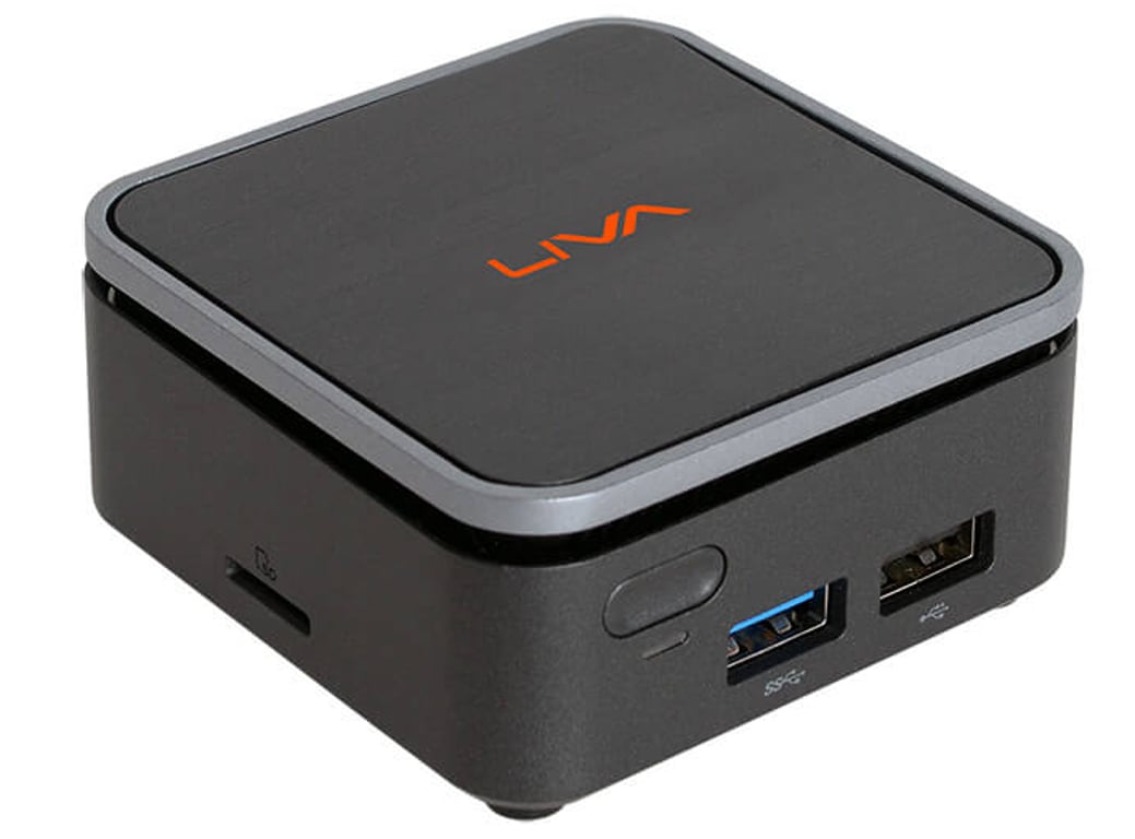 ECS LIVA Q2 Mini PC Intel® Celeron® N N4120 4 GB LPDDR4-SDRAM 64 GB eMMC Windows 11 Czarny, Srebrny