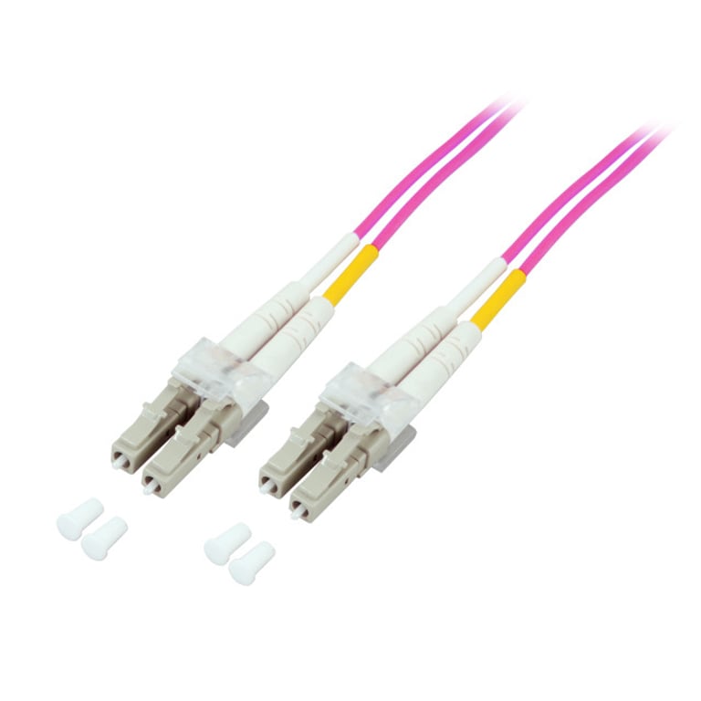 EFB Elektronik O0319.15 kabel optyczny 15 m LC OM4 Fioletowy