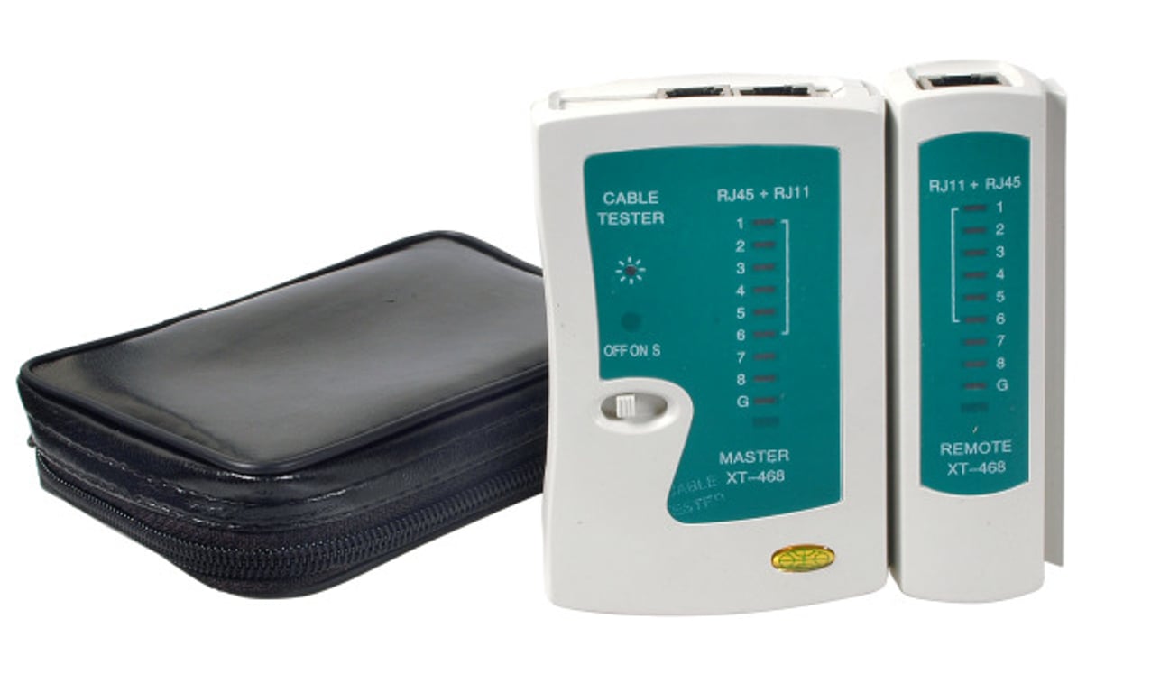 EFB Elektronik 39939.1 tester kabli sieciowych Tester kabli skrętakowych Zielony, Szary