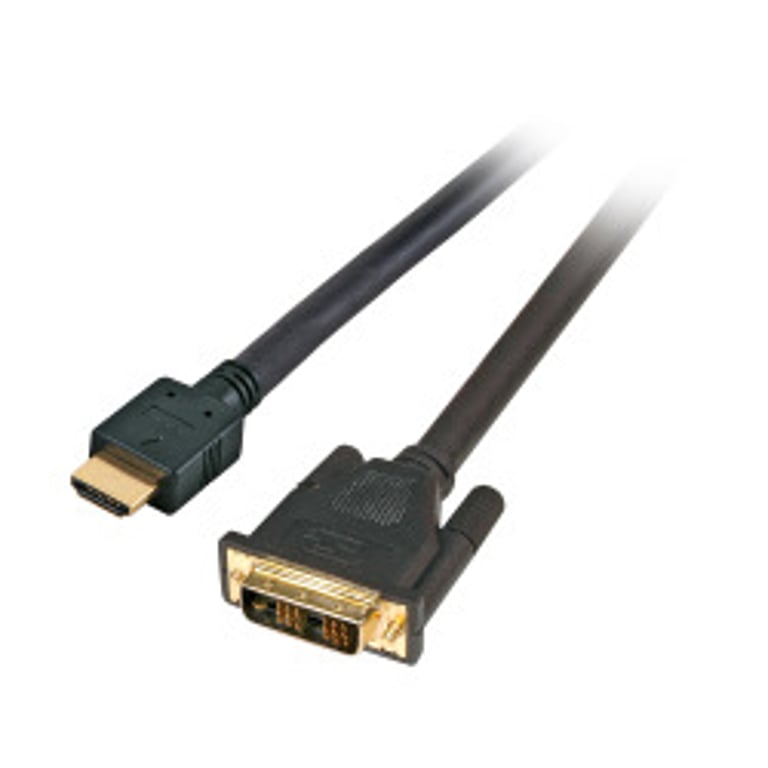 EFB Elektronik K5432SW.1 adapter kablowy 20 m HDMI Typu A (Standard) DVI Czarny