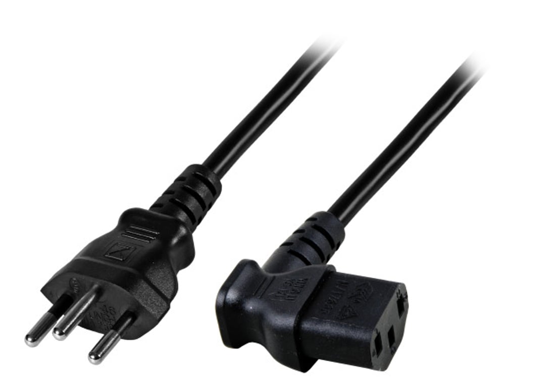 EFB Elektronik EK483.1,8V2 kabel zasilające Czarny 1,8 m T12 C13 panel