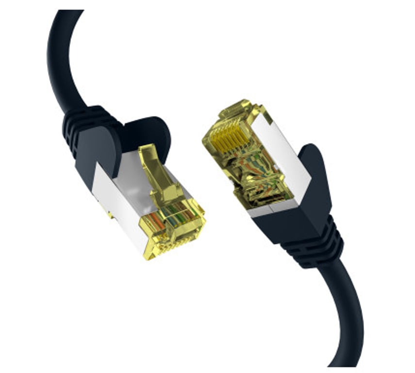 EFB Elektronik EC020200035 kabel sieciowy Czarny 1,5 m Cat6a S/FTP (S-STP)