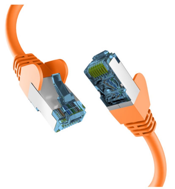 EFB Elektronik EC020200225 kabel sieciowy Pomarańczowy 5 m Cat7 S/FTP (S-STP)