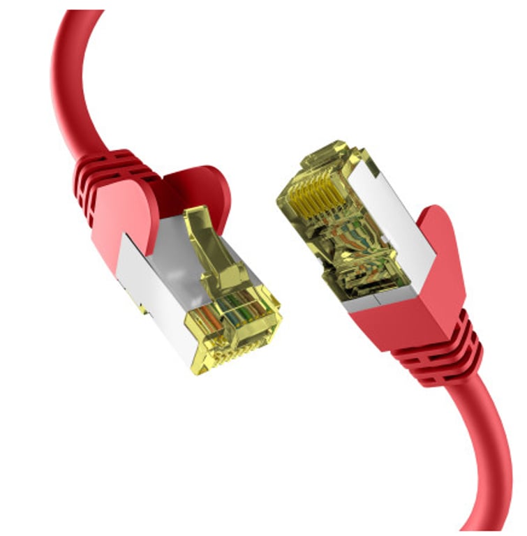 EFB Elektronik EC020200046 kabel sieciowy Czerwony 0,15 m Cat6a S/FTP (S-STP)