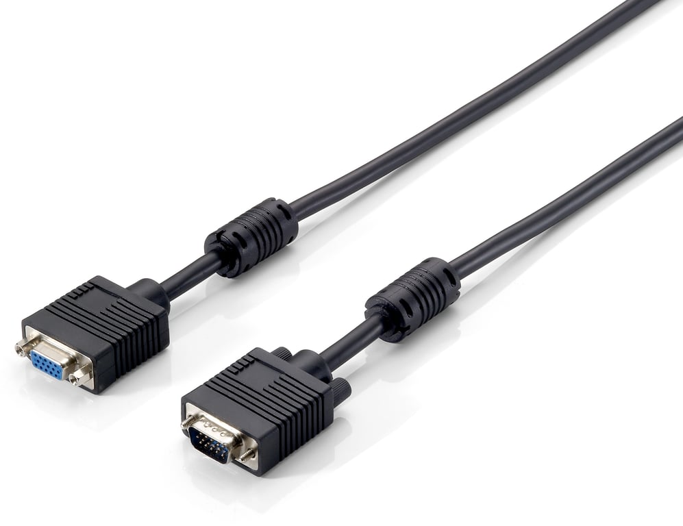 Equip 118800 kabel VGA 1 m VGA (D-Sub) Czarny