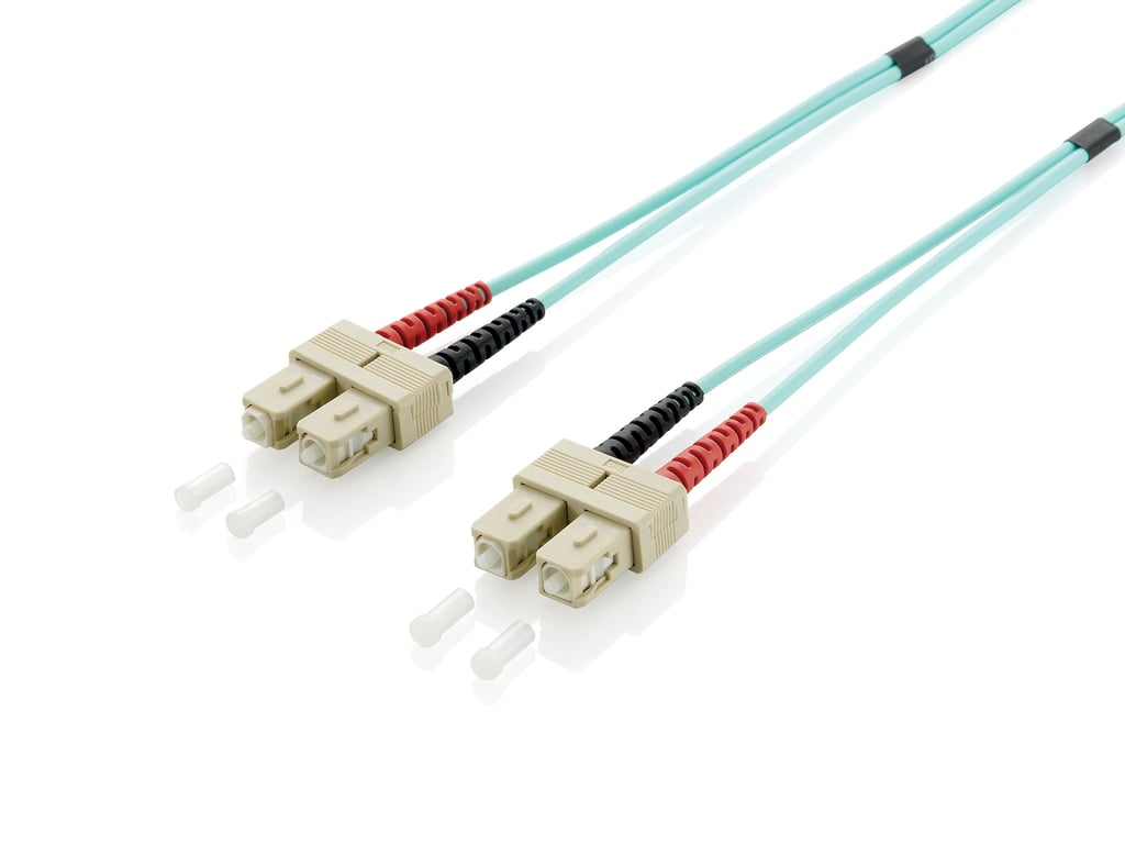 Equip 255333 kabel optyczny 30 m SC OM3 Turkusowy