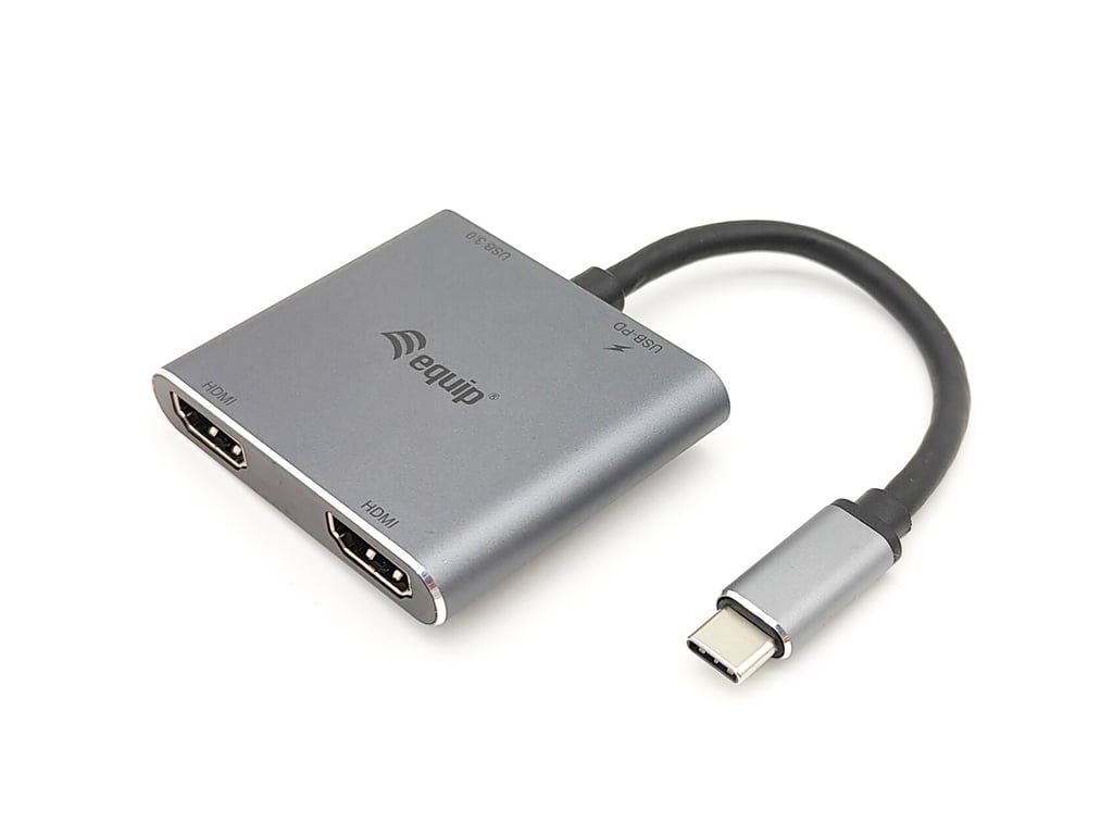 Equip 133484 stacja dokująca USB 3.2 Gen 1 (3.1 Gen 1) Type-C Srebrny