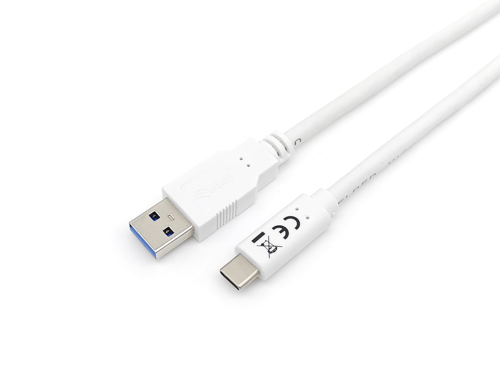 Equip 128364 kabel USB 1 m USB 3.2 Gen 1 (3.1 Gen 1) USB A USB C Biały