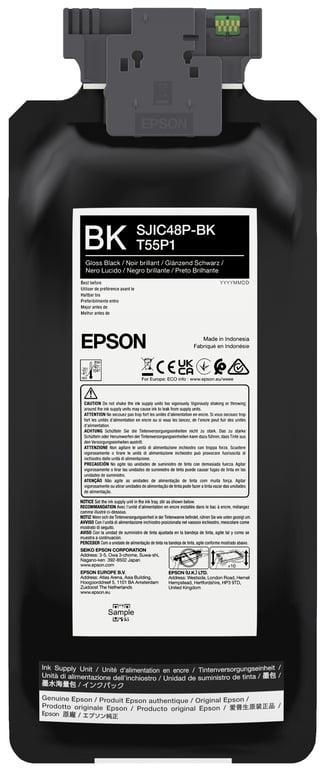Epson SJIC48P-BK nabój z tuszem 1 szt. Oryginalny Czarny C13T55P140