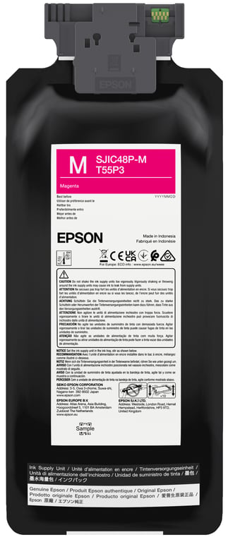 Epson SJIC48P-M nabój z tuszem 1 szt. Oryginalny Purpurowy