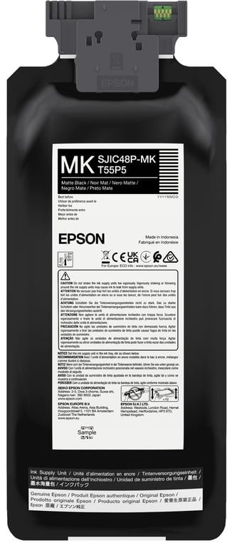 Epson SJIC48P-MK nabój z tuszem 1 szt. Oryginalny Czarny matowy