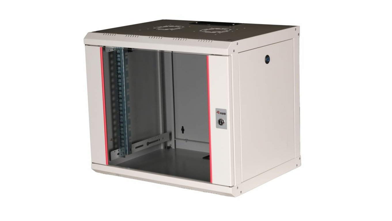 Equip EPM-09-6045-G-CBAA stojak 9U Szafa wisząca Jasny Szary