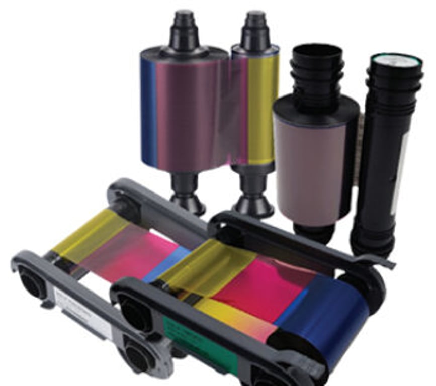 Evolis YMCKO taśma do drukarek 300 stron(y) Czarny, Cyjan, Szary, Purpurowy, Żółty