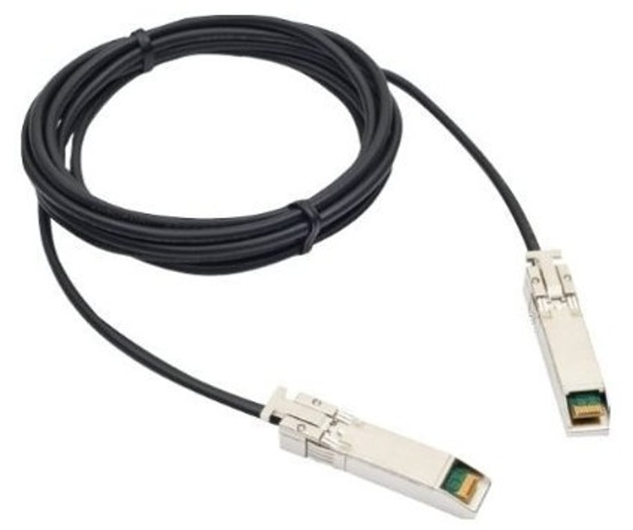 Extreme networks 1m SFP+ kabel optyczny SFP+ Czarny, Srebrny