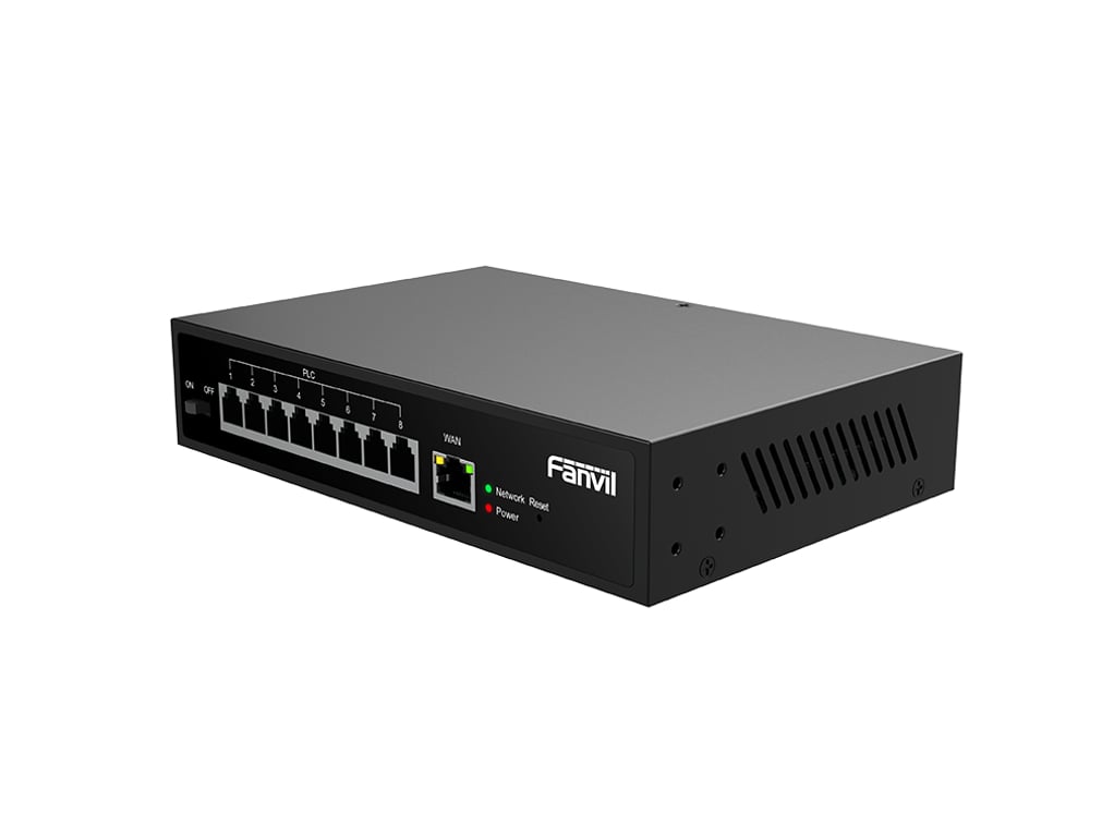 Fanvil PN8 łącza sieciowe Nie zarządzany Fast Ethernet (10/100) Czarny