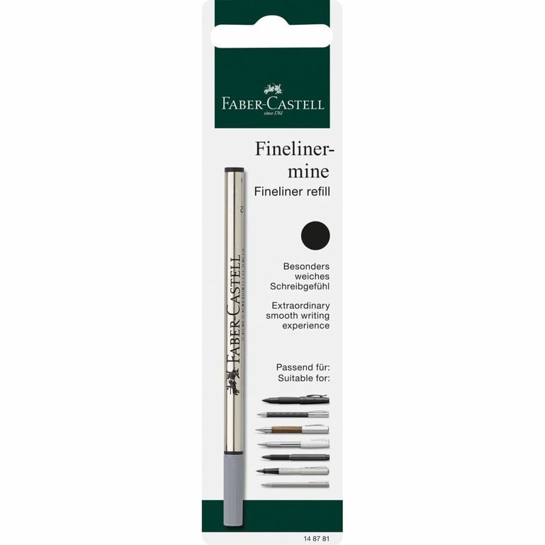 Faber-Castell 148781 wkład do długopisu Czarny 1 szt.