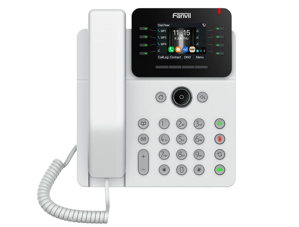 Fanvil V62G telefon VoIP Czarny 12 linii LCD