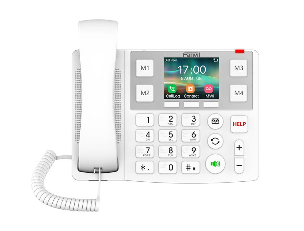 Fanvil X7A telefon VoIP Biały 2 linii LCD Wi-Fi