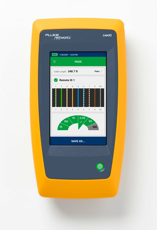 Fluke LIQ-100 tester kabli sieciowych Tester kabli skrętakowych