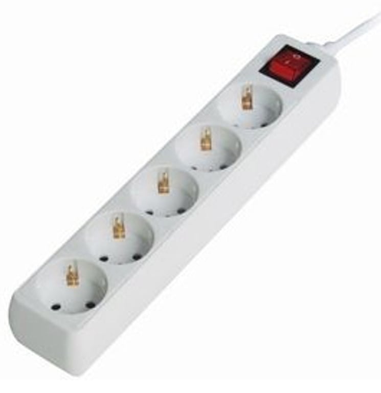 Gembird Surge Protector 5x Biały 5 x gniazdo sieciowe