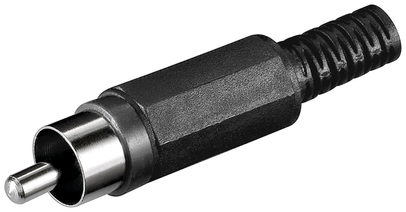 Goobay 11277 wtyczka RCA Czarny