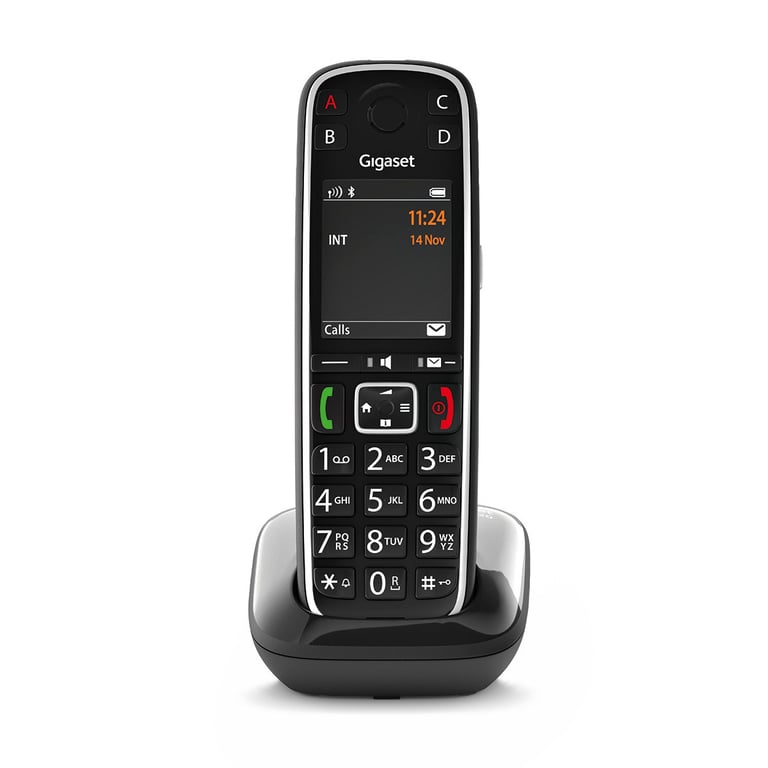 Gigaset E720 Telefon analogowy/DECT Nazwa i identyfikacja dzwoniącego Czarny