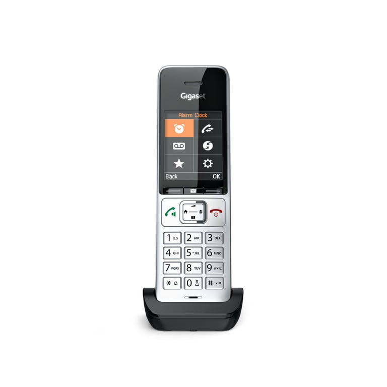 Gigaset COMFORT 500HX Telefon analogowy/DECT Nazwa i identyfikacja dzwoniącego Czarny, Srebrny