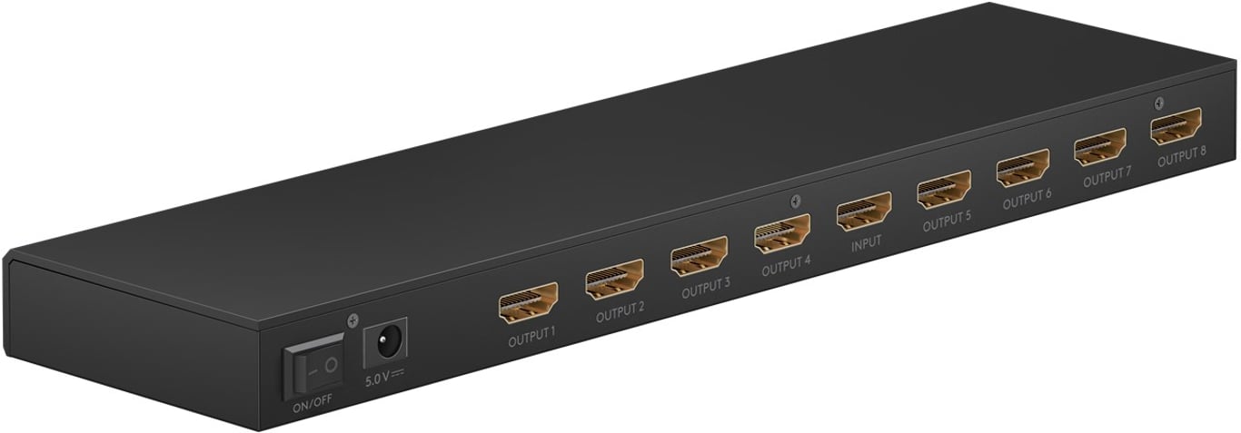 Goobay 58484 rozgałęziacz telewizyjny HDMI 8x HDMI